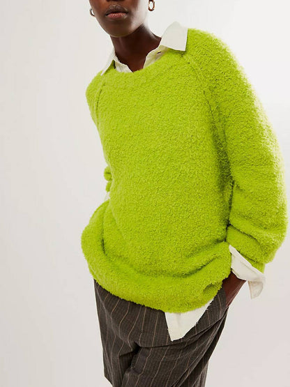 Kanten Flowy Mini Jurk & Teddy Trui