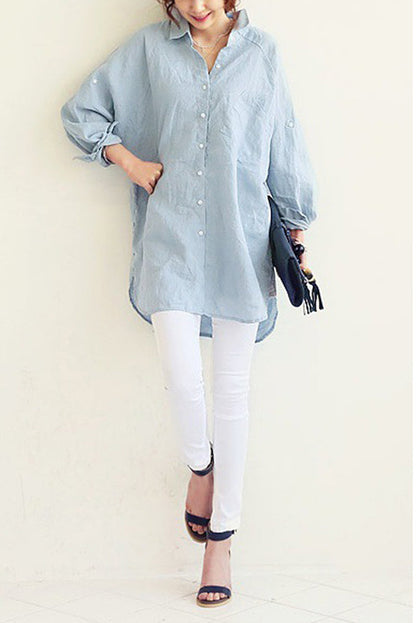 Chic Oversized Linnen Shirt
