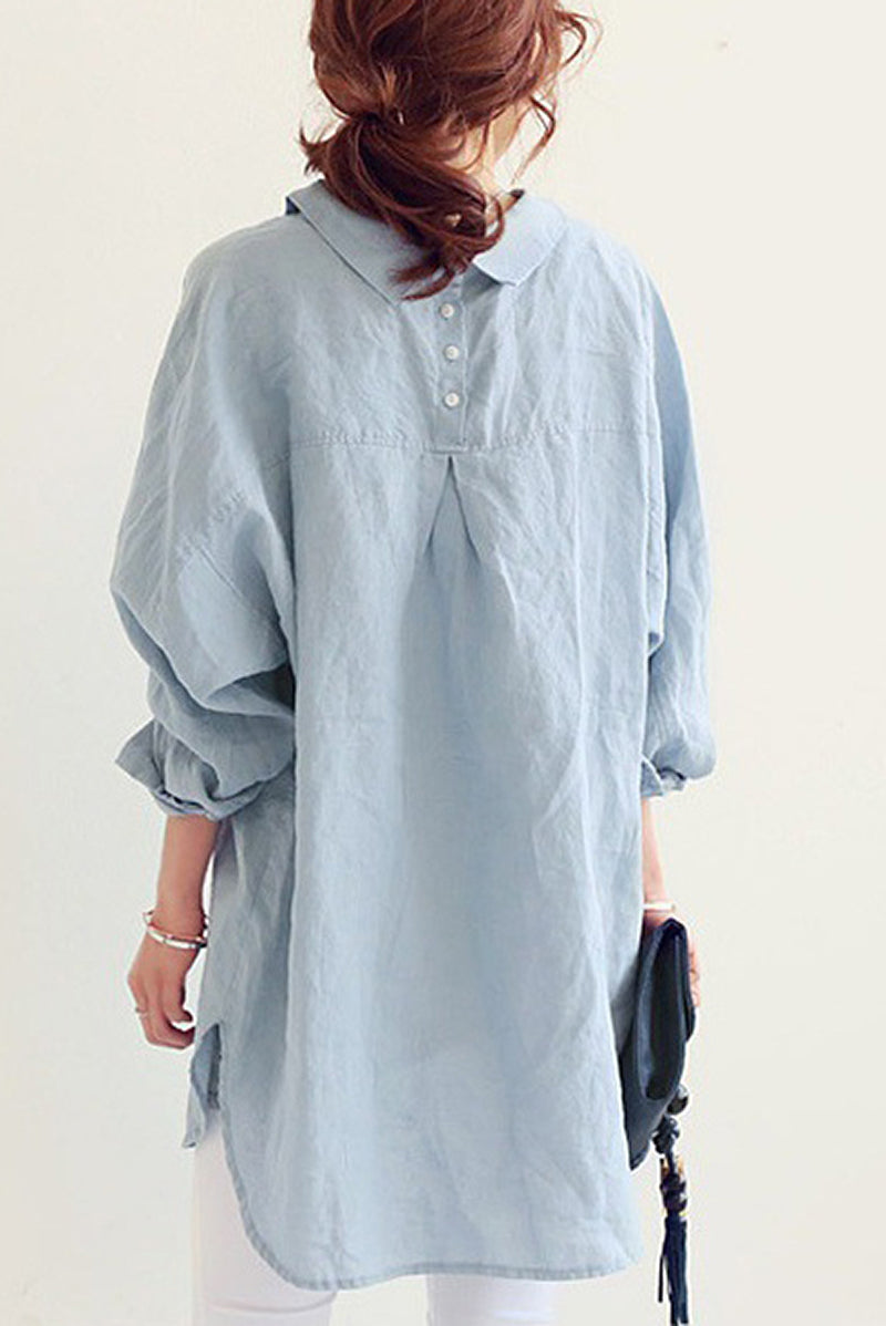 Chic Oversized Linnen Shirt