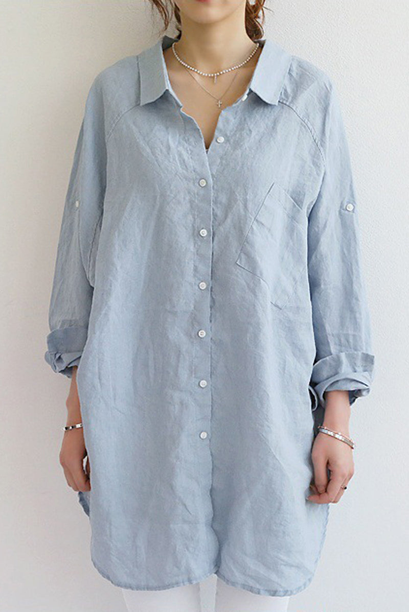 Chic Oversized Linnen Shirt