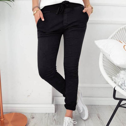 Gemma - Lichtgewicht Casual Broek met Elastiek voor Vrouwen