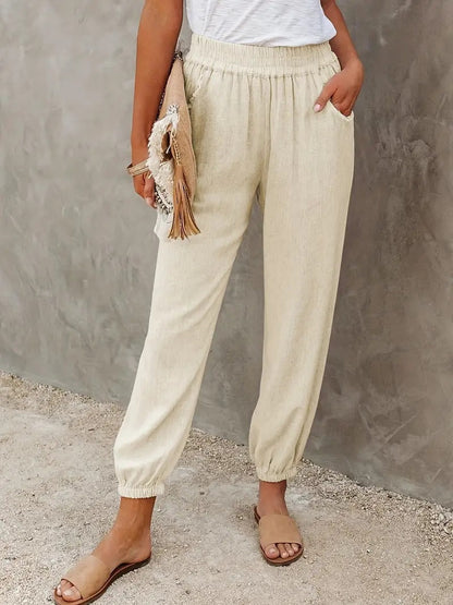 Lana - Lange Broek met Hoge Taille