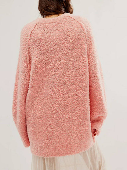 Kanten Flowy Mini Jurk & Teddy Trui