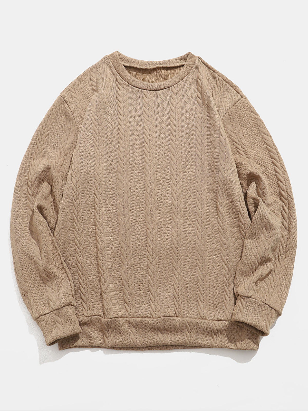 James | Elegant sweatshirt met jacquardtextuur