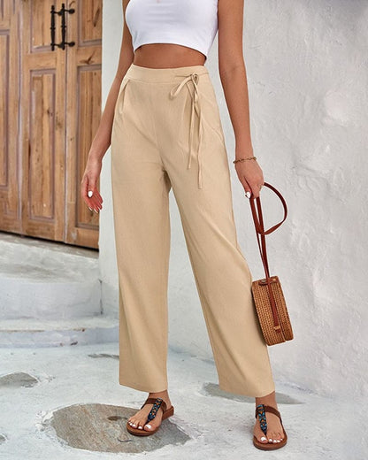 Kristine - Stijlvolle Hoge Taille Broek voor Vrouwen