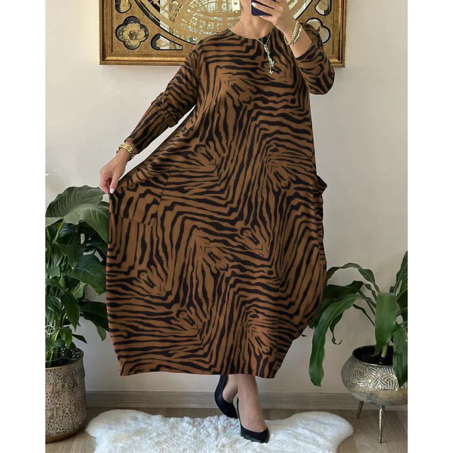 Losse Modejurk met Print en Zakken