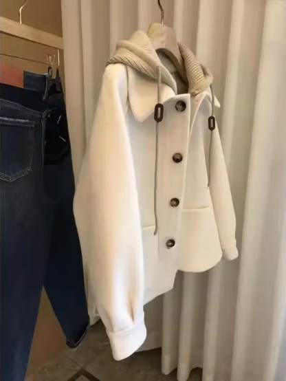 Noa – Warme dikke jas met capuchon voor herfst en winter