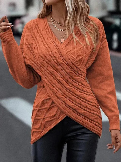 Lana™ | Kruis schouder gebreide trui