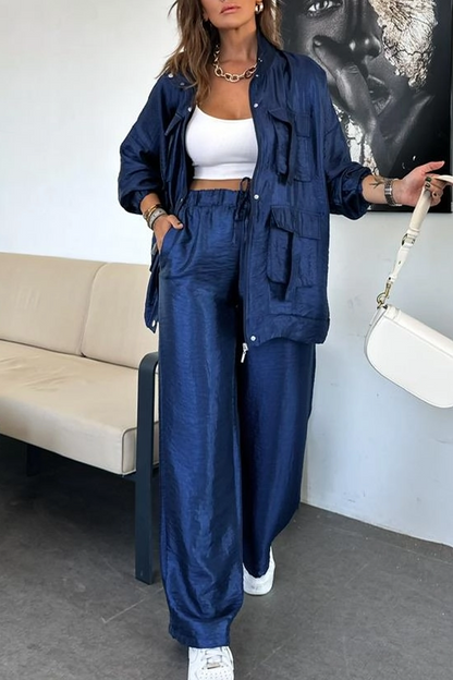 Violaine | Modieuze oversized jas en broek set