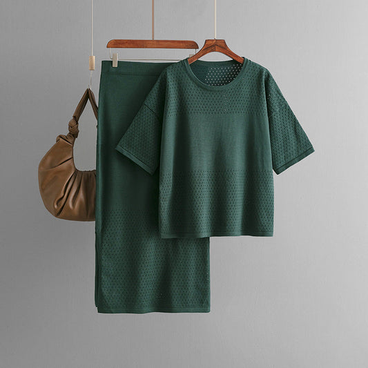 Natascha | Casual holle top & rok set