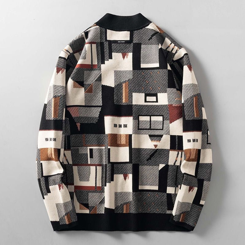 Vicente | Trendy abstract mozaïek vest