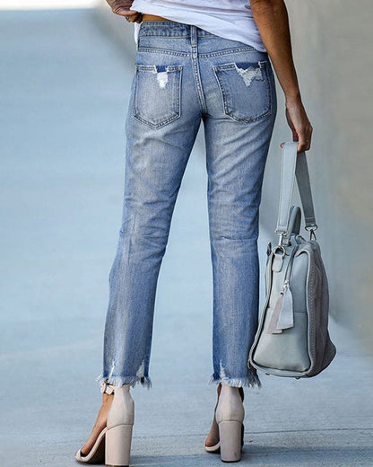 Maxene - Luchtige Denim Broek voor Dames