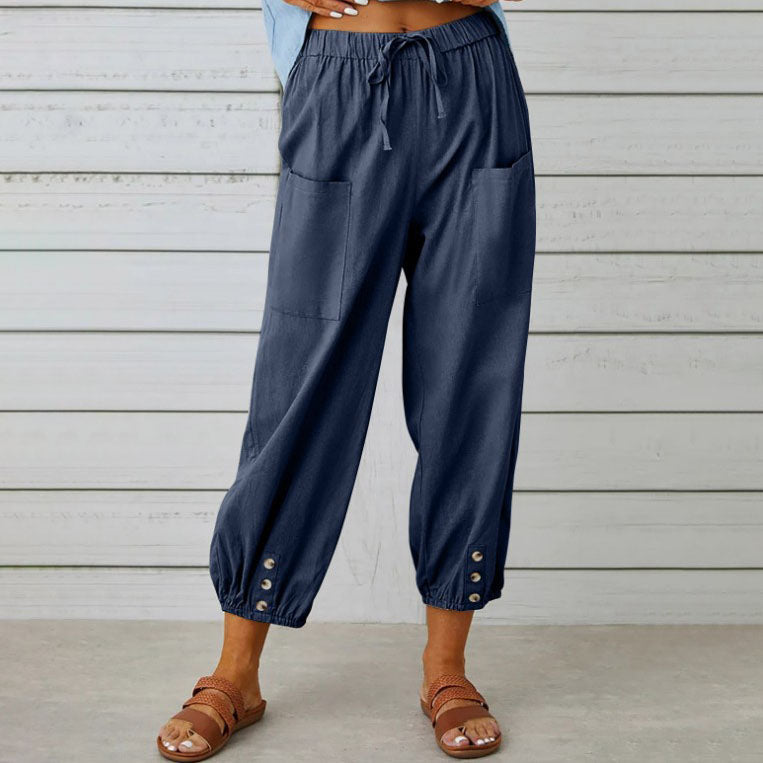 Emily - Stijlvolle Wijde Broek voor Vrouwen