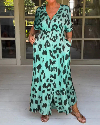 Maxi Jurk met Luipaardprint