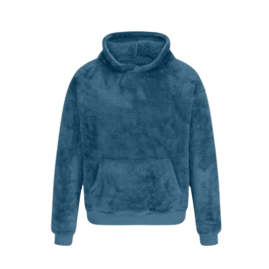 Davian | Unisex knusse fleece hoodie - Zachte, warme trui met kangoeroezak voor alle seizoenen