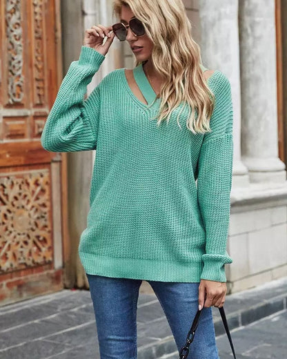 Lotte | Lange trui met V-hals