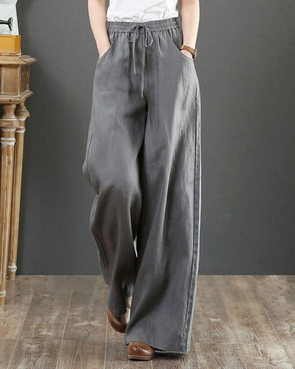 Eve - Comfortabele Broek in Effen Kleur voor Vrouwen