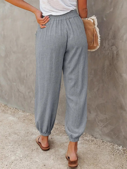 Lana - Lange Broek met Hoge Taille