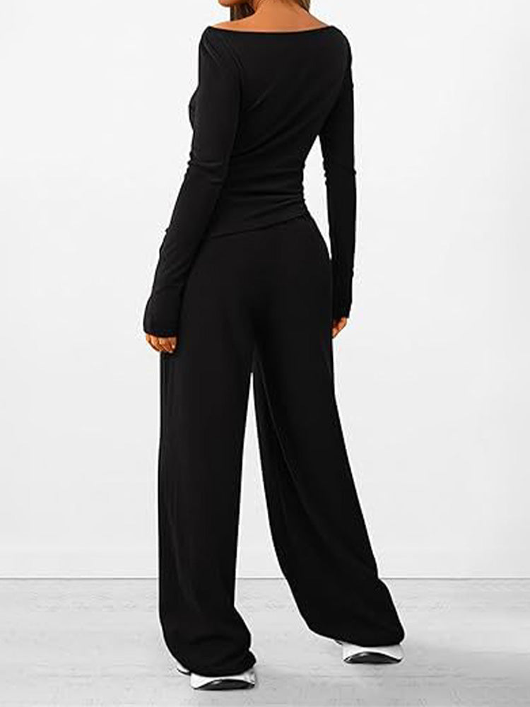 Lainey | Casual slim fit tweedelige set