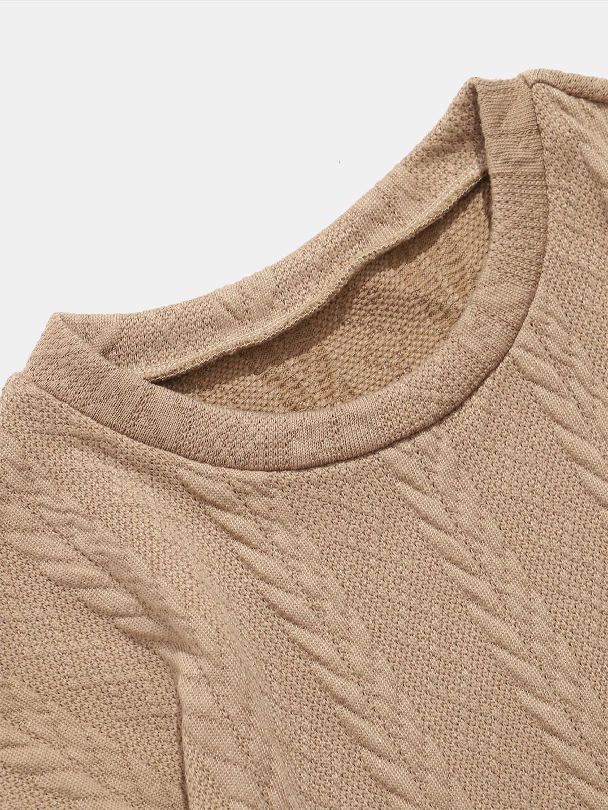 James | Elegant sweatshirt met jacquardtextuur