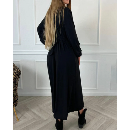 Sexy Effen Jurk met Lange Mouwen