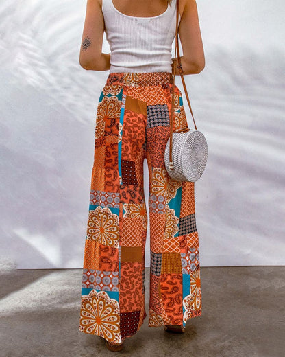 Honey - Stijlvolle Broek met Boho Patroon voor Vrouwen