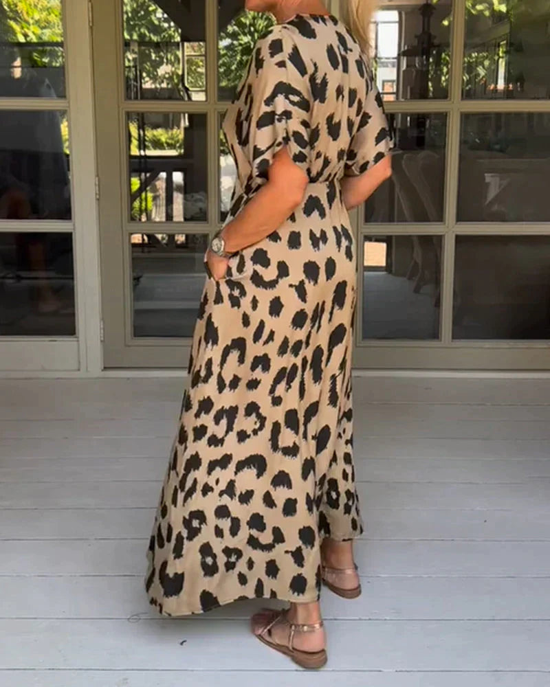 Maxi Jurk met Luipaardprint