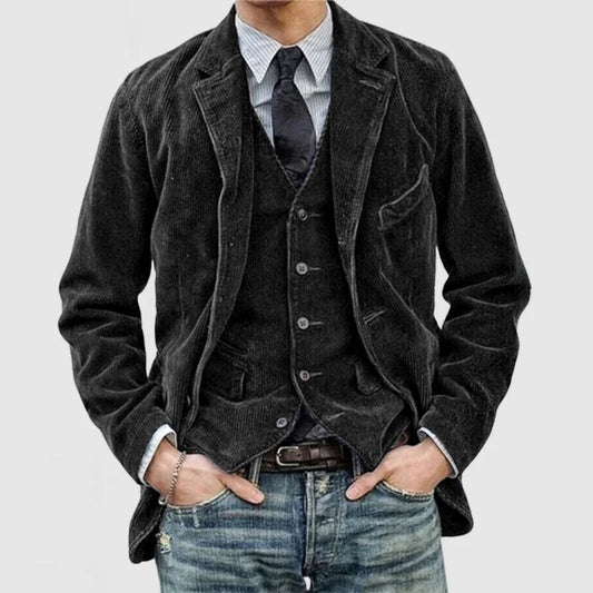 Ryder - Vintage Cordjack voor Heren met Revers