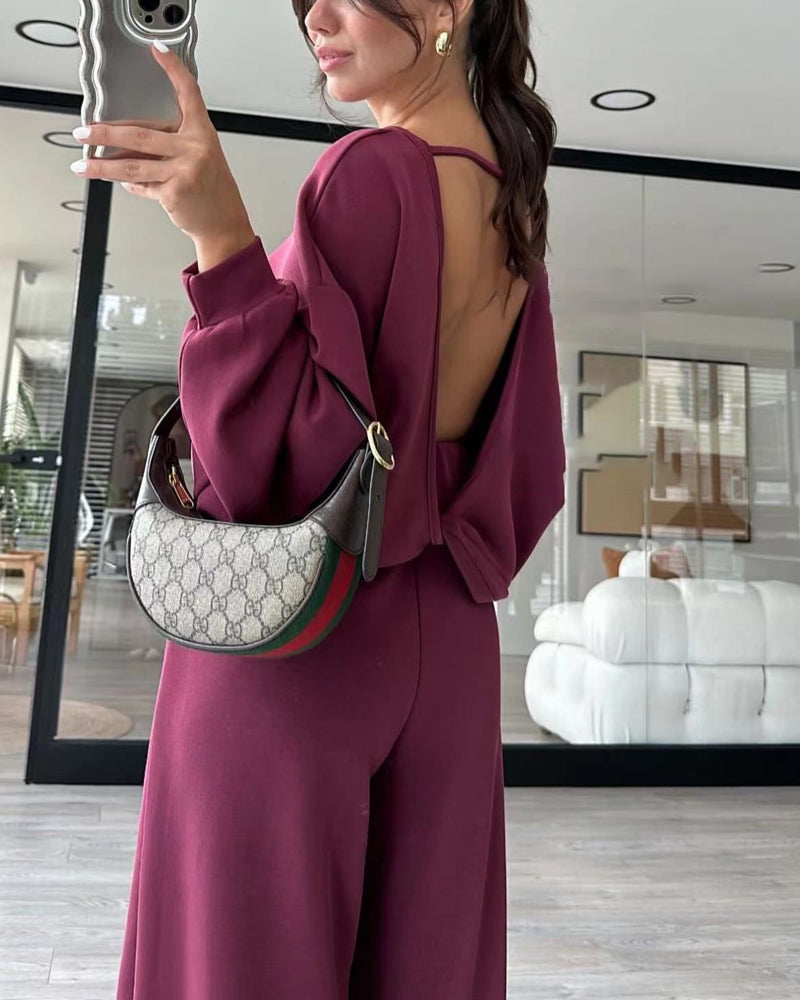 Teila | Modieuze lange mouwen top & broek set