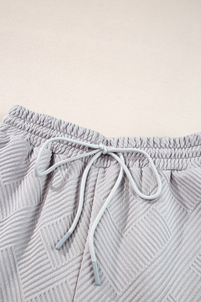 Nicola | Casual V-hals top met kraag & wijde broek set