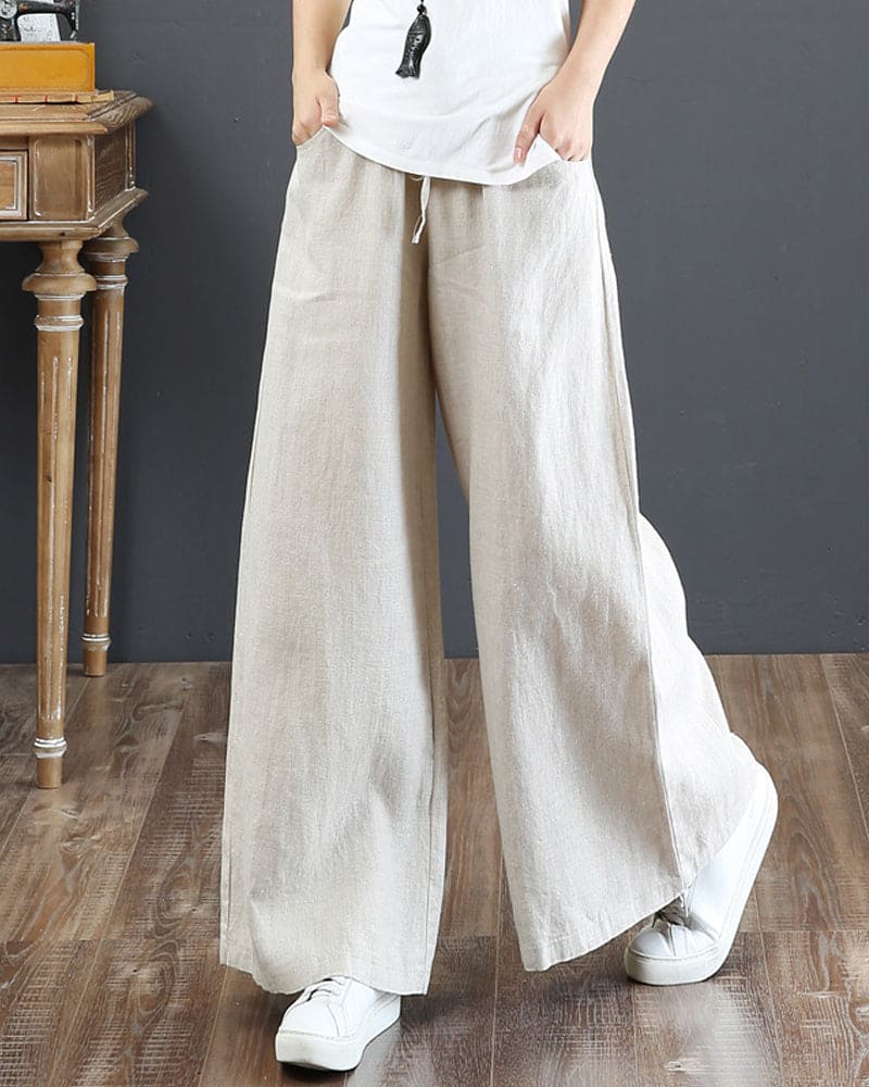 Eve - Comfortabele Broek in Effen Kleur voor Vrouwen