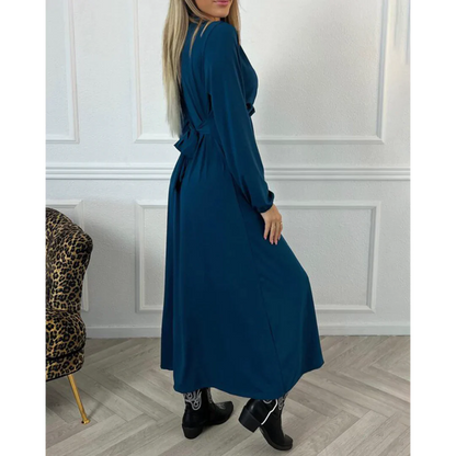 Sexy Effen Jurk met Lange Mouwen