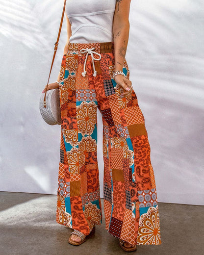 Honey - Stijlvolle Broek met Boho Patroon voor Vrouwen