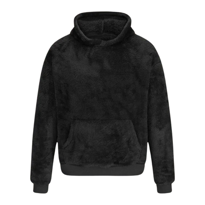 Davian | Unisex knusse fleece hoodie - Zachte, warme trui met kangoeroezak voor alle seizoenen