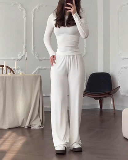 Nalani | Geraffineerde Slim-fit Top & Broek Set