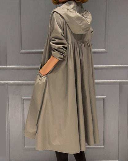 Lina – Comfortabele Lange Jas voor Dames