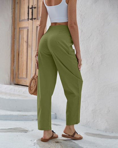 Kristine - Stijlvolle Hoge Taille Broek voor Vrouwen
