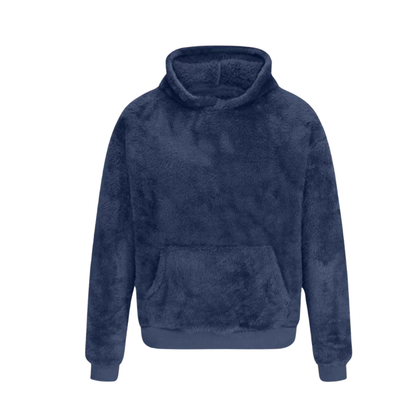 Davian | Unisex knusse fleece hoodie - Zachte, warme trui met kangoeroezak voor alle seizoenen
