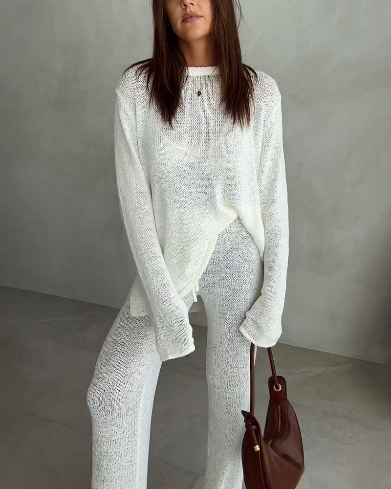 Kenna | Knitted casual two-piece set
