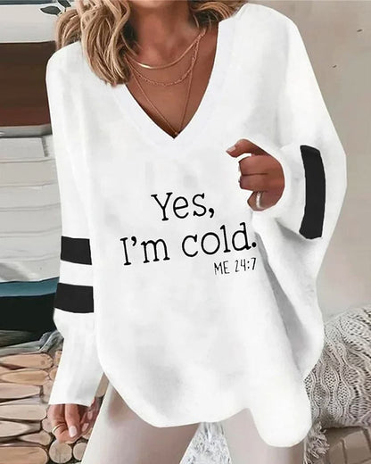 Zara | Blouse met strepen en lange mouwen