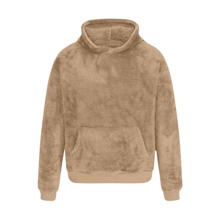 Davian | Unisex knusse fleece hoodie - Zachte, warme trui met kangoeroezak voor alle seizoenen