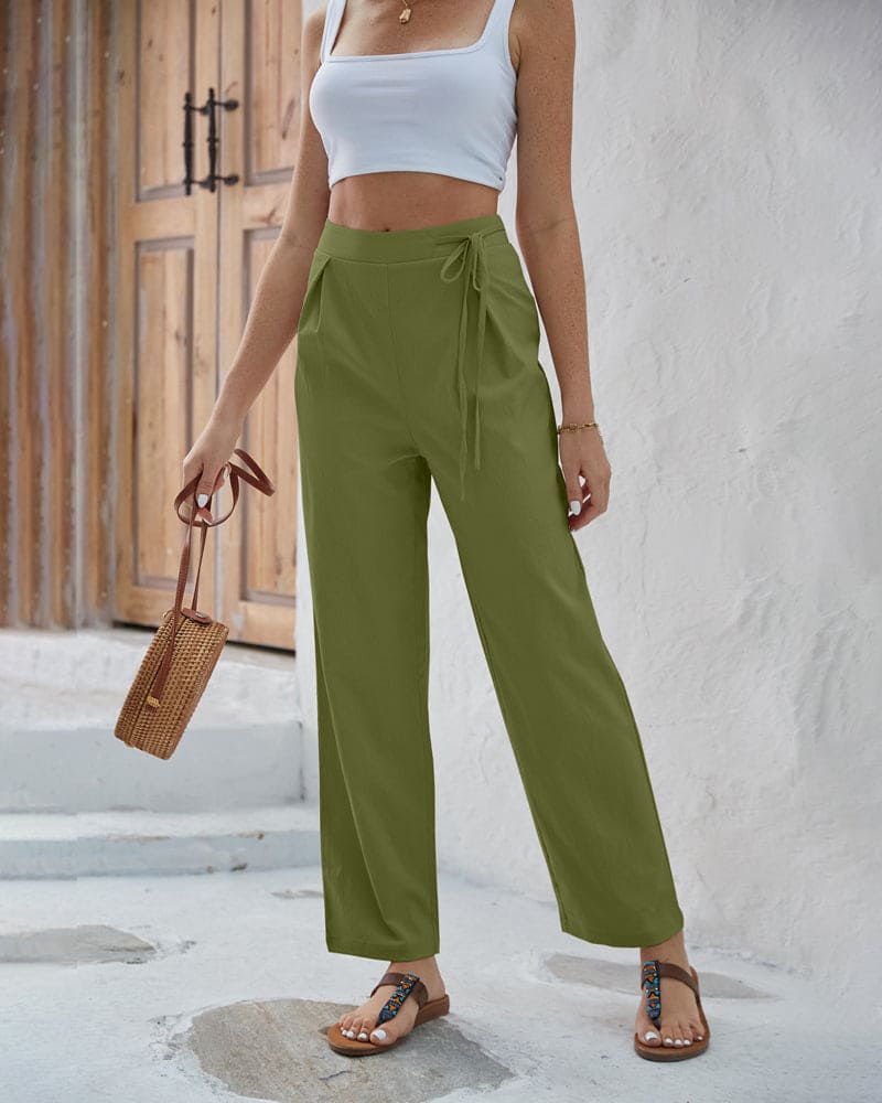 Kristine - Stijlvolle Hoge Taille Broek voor Vrouwen