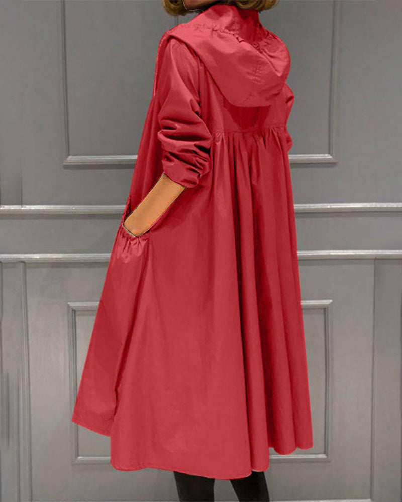 Lina – Comfortabele Lange Jas voor Dames