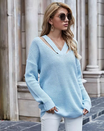 Lotte | Lange trui met V-hals