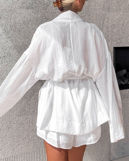 Lucilla | Chique kanten losse tweedelige set