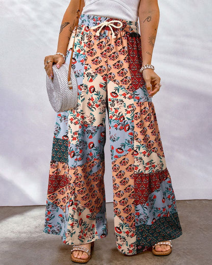 Honey - Stijlvolle Broek met Boho Patroon voor Vrouwen