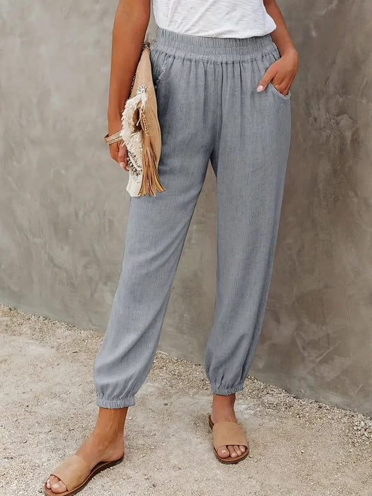 Lana - Lange Broek met Hoge Taille