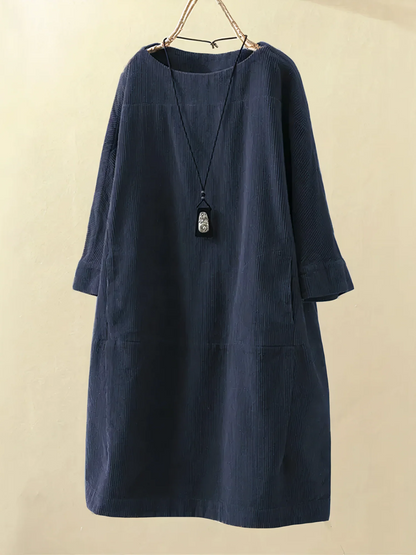 Comfortabele Corduroy Jurk