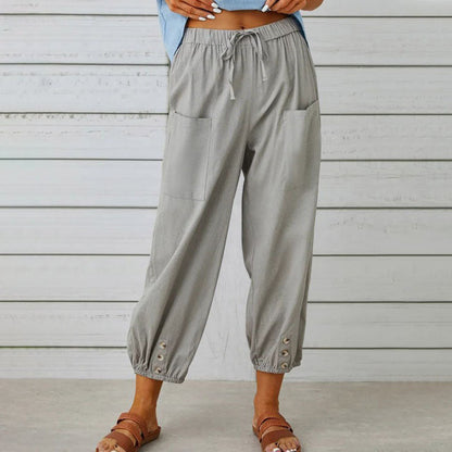 Emily - Stijlvolle Wijde Broek voor Vrouwen
