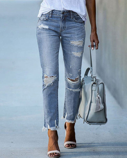 Maxene - Luchtige Denim Broek voor Dames
